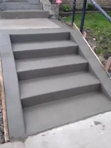 poured concrete steps Oakdale