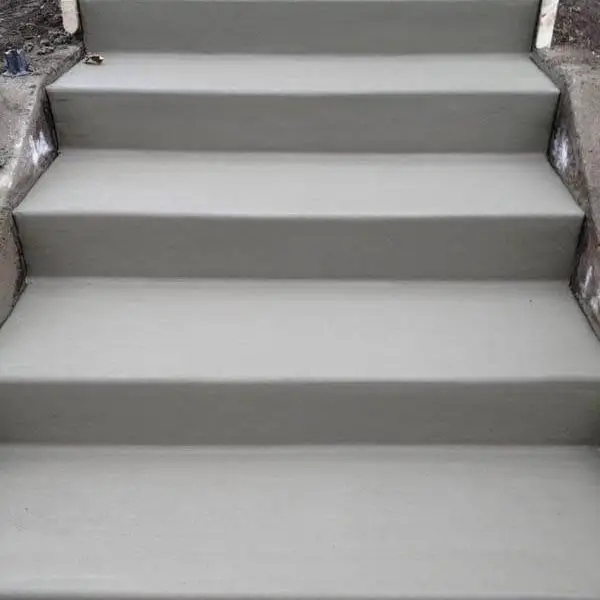 close up of concrete stairs